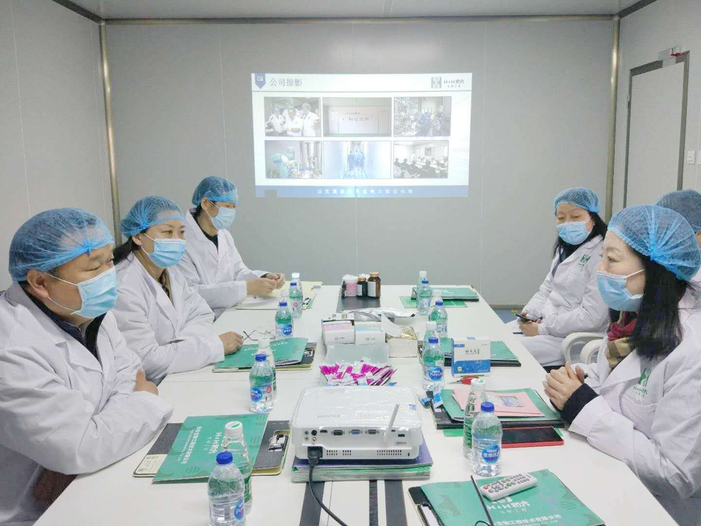 鄭州市工信局黨委委員、調研員吳忠陽一行赴和合生物調研疫情防控及“三送一強”工作